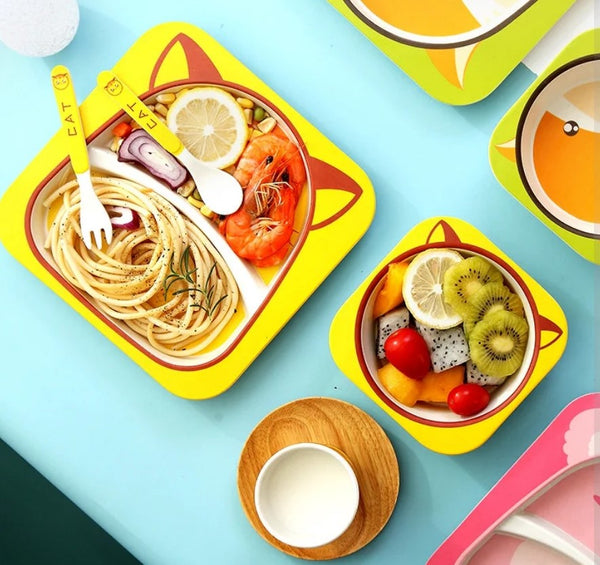 CUKERS™  Eco-Friendly Baby Feeding Plate Set